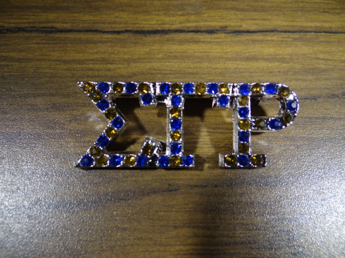 SGR R/G/R Austrian Crystal Pin Silver