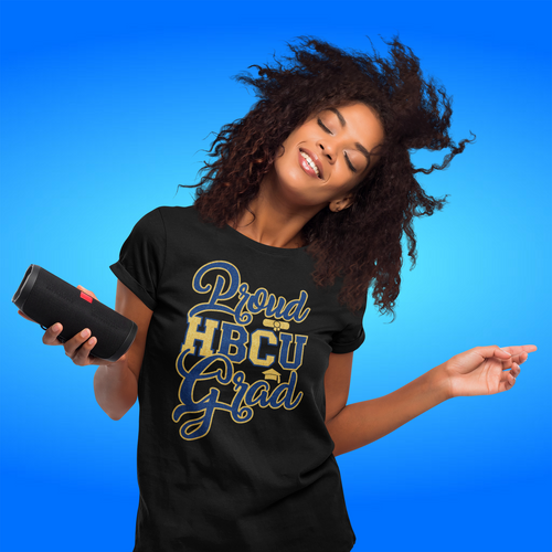 SGRHO  Glitter "PROUD HBCU GRAD"  T shirts  ( Short Sleeves ) SGRHO  Glitter "PROUD HBCU GRAD"  T shirts  ( Short Sleeves )