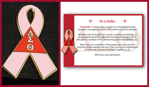 Delta Lapel Pin + Message Card.     Delta Lapel Pin + Message Card.