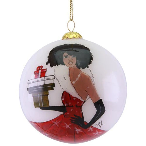 Fabulous Christmas Hand Painted Ornament Fabulous Christmas Hand Painted Ornament