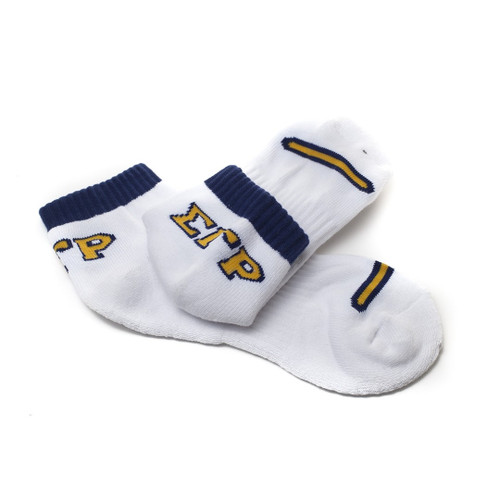 SGRHO White Bootie Socks SGRHO White Bootie Socks