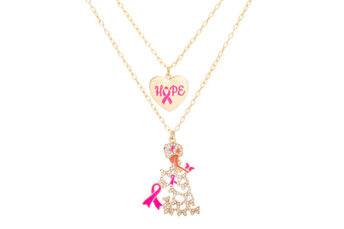 Gold Lady Adorned Gown Cancer Set