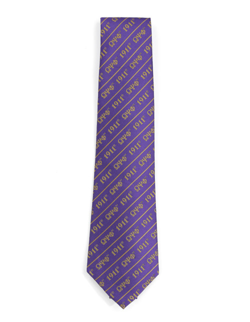 OPP PURPLE TIE WITH  1911 STRIPES