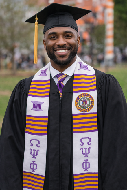  OPP Kente Stole (White)  With Patch