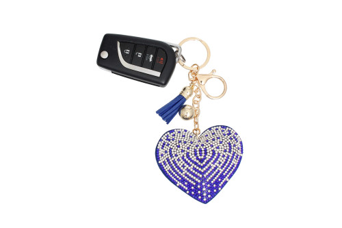 Blue Heart Keychain Clip Blue Heart Keychain Clip