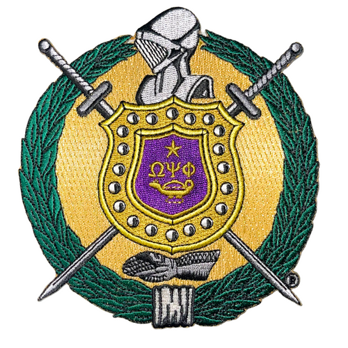 OPP   10 inch embroidered crest.