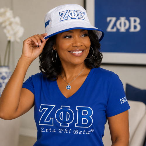  ZPB  Novelty  Bucket Hat  (White)