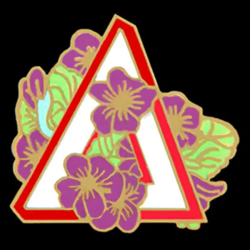 DST Delta W/Violet Lapel Pin