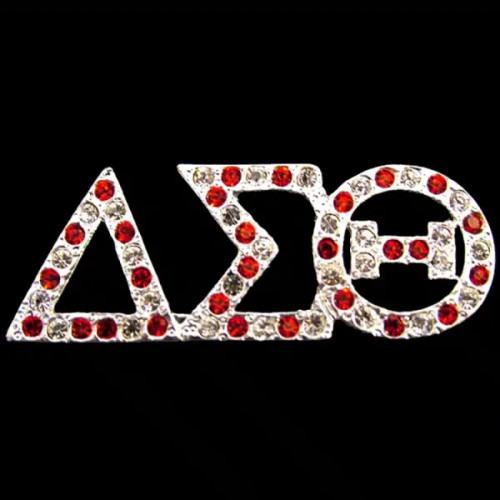 DST Variegated Austrian Crystal Pin In Silver