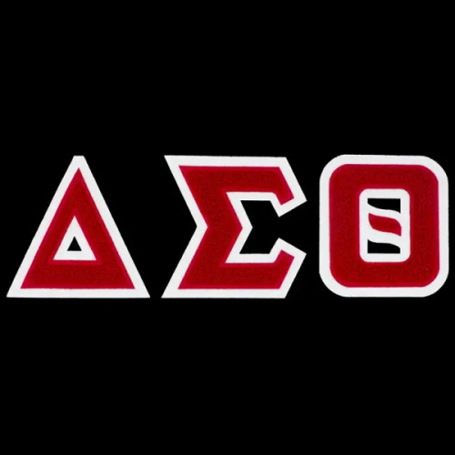 DST 4” Chenille Letters Emblem Set W/Heat Seal Backing – White/Red