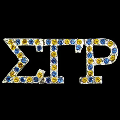 SGR Variegated Austrian Crystal Pin Silver