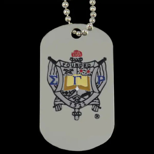 SGR Silver Double-Sided Dogtag W/Chain