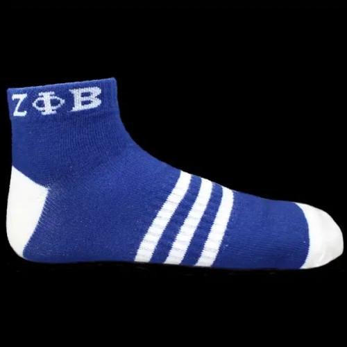 ZPB Ankle Socks – Blue With White ZPB Ankle Socks – Blue With White