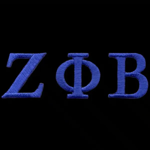 ZPB Royal Letter Sets 1” Emblem W/Heat Seal Backing