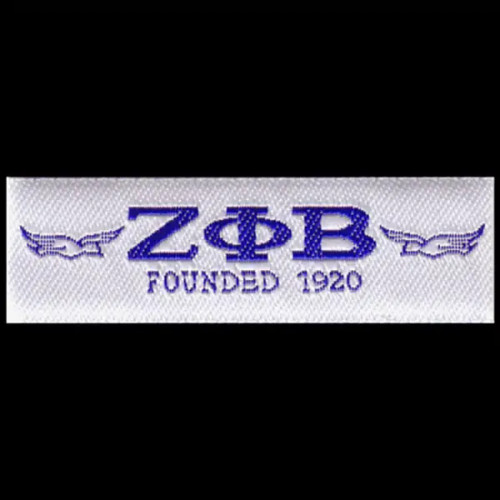 ZPB Woven Emblem W/Heat Seal Backing Sold Only In Groups Of 12