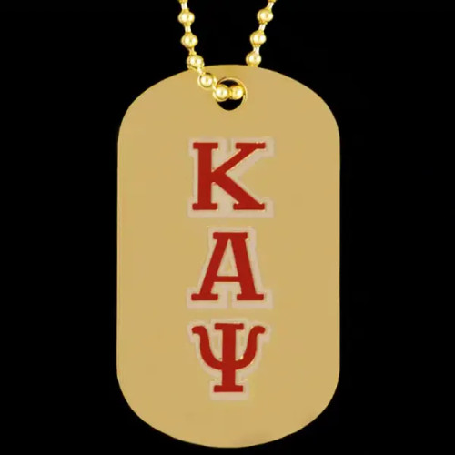 KAP Gold Double-Sided Dogtag W/Chain