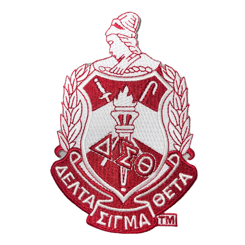 10 Inch Crest – Delta Sigma Theta, Red/White