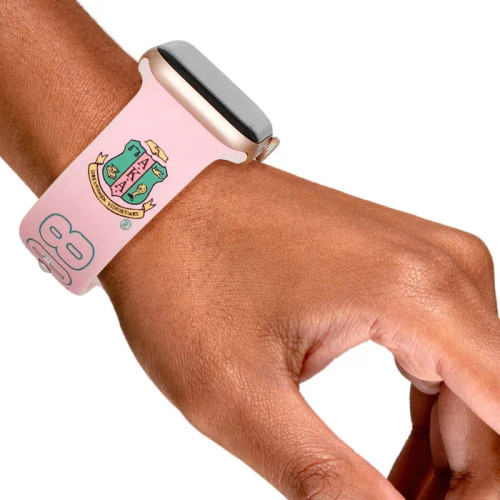 AKA Sorority Pink 1908 Watch Band Strap Women AKA Sorority Pink 1908 Watch Band Strap Women