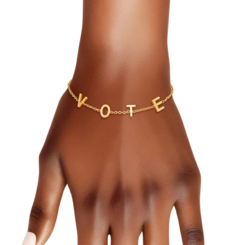 Bracelet VOTE Station Gold Chain