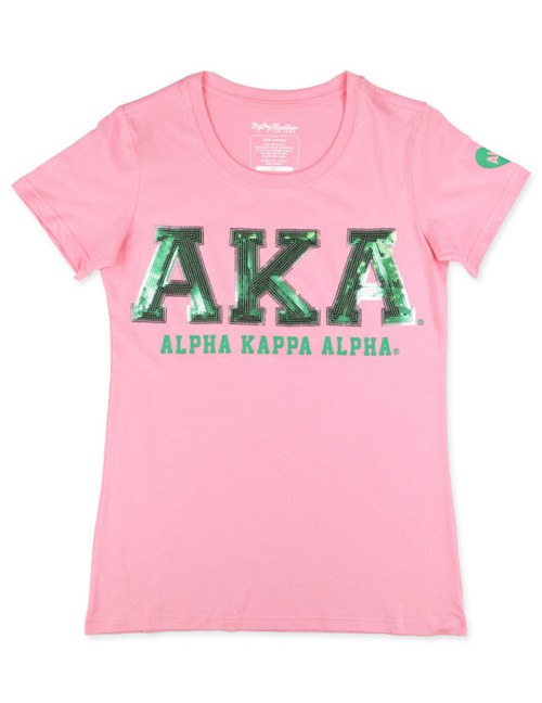 AKA SEQUIN PATCH TEE_PINK (promo) AKA SEQUIN PATCH TEE_PINK (promo)