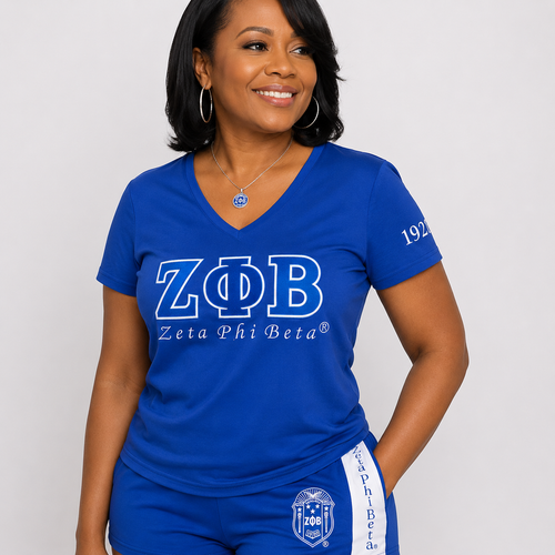 ZPB Luxury Embroidered Tee - Royal