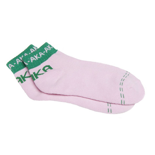 Bootie Socks – Alpha Kappa Alpha, Pink Bootie Socks – Alpha Kappa Alpha, Pink