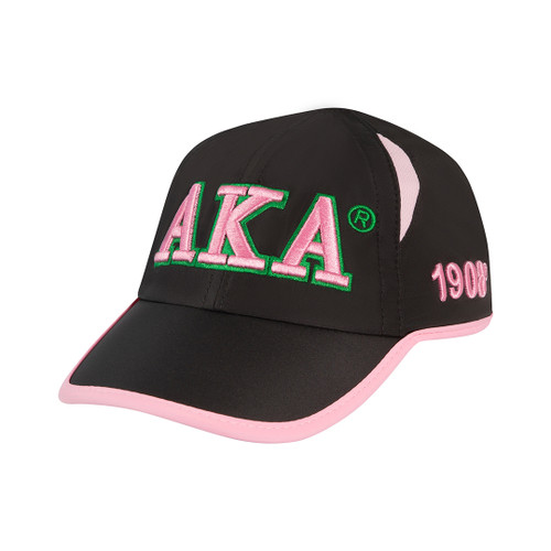 Featherlite Cap – Alpha Kappa Alpha, Black Featherlite Cap – Alpha Kappa Alpha, Black