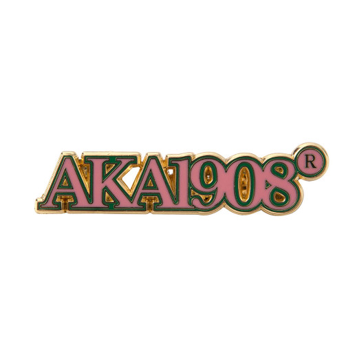 Heritage Pin – Alpha Kappa Alpha, Pink/Green