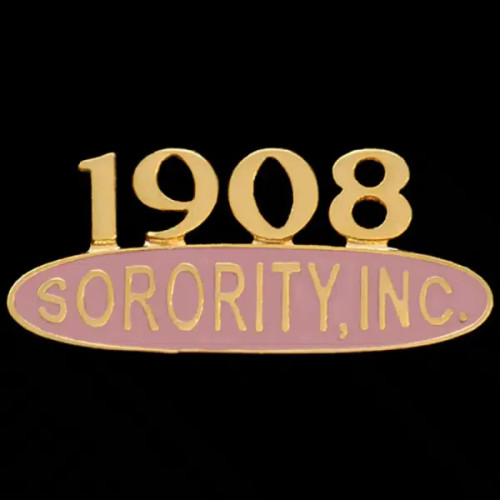 AKA 1” Pink Sorority Inc Lapel Pin