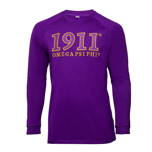 Cotton Long-Sleeve Shirt – Medium, Omega Psi Phi Cotton Long-Sleeve Shirt – Medium, Omega Psi Phi