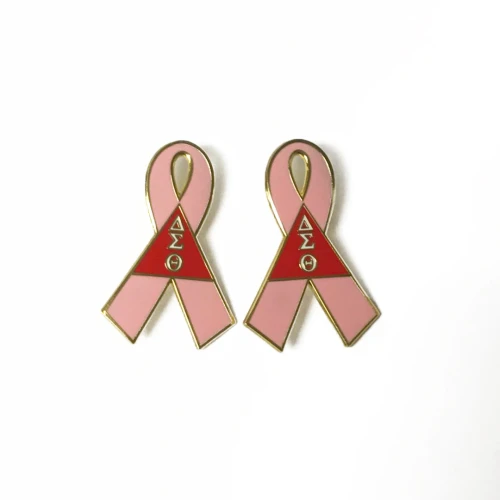 2 DST Breast cancer Awareness Lapel Pins
