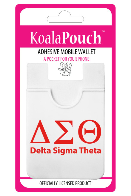 Delta Sigma Theta Koala Pouch - Greek Letters Design - Phone Wallet