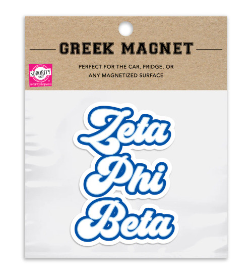 Zeta Phi Beta Retro Sorority Car Magnet Set of 2 Zeta Phi Beta Retro Sorority Car Magnet Set of 2