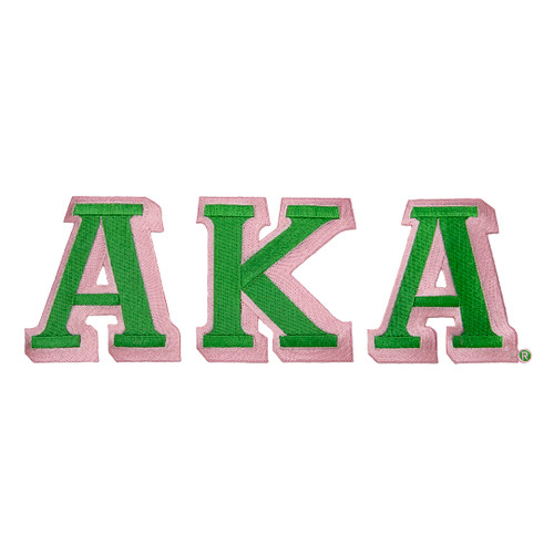 Large Letter Patch Sets – Alpha Kappa Alpha, Green