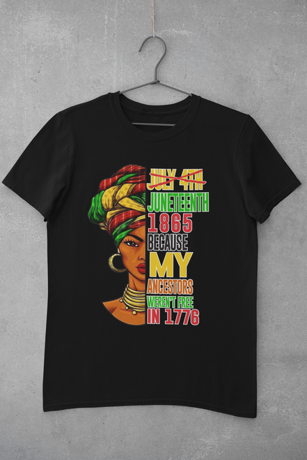  Juneteenth Unisex T shirt  (Black)