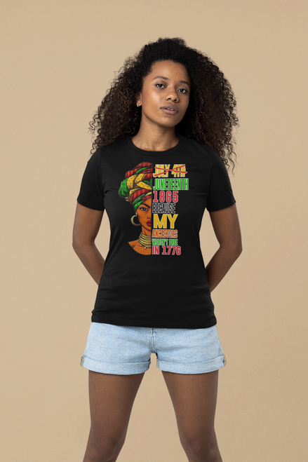  Juneteenth T shirt  (Black)