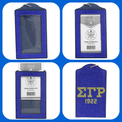 SGRHO Blue Sparkle Sorority Pride ID Badge Holder SGRHO Blue Sparkle Sorority Pride ID Badge Holder