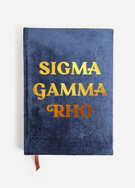 Sigma Gamma Rho Notebook with Gold Foil Imprint