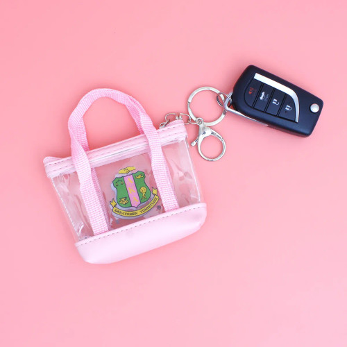 AKA Mini Tote Zipper Pouch Keychain Clip   (BCAM)