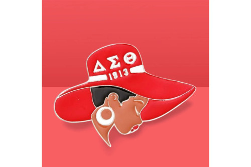 Red White Greek Letter Hat Pin(BACM)