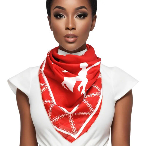 DST Sorority Lady Fortitude Red Square Scarf  (BCAM)
