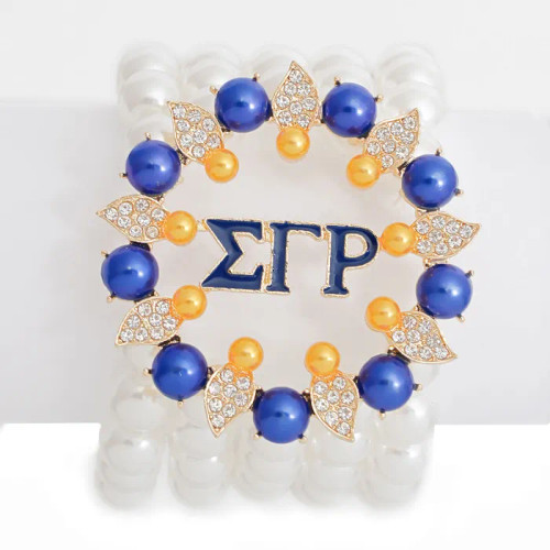 Bracelet White Pearl Sigma 5 Strand for Women(BCAM)