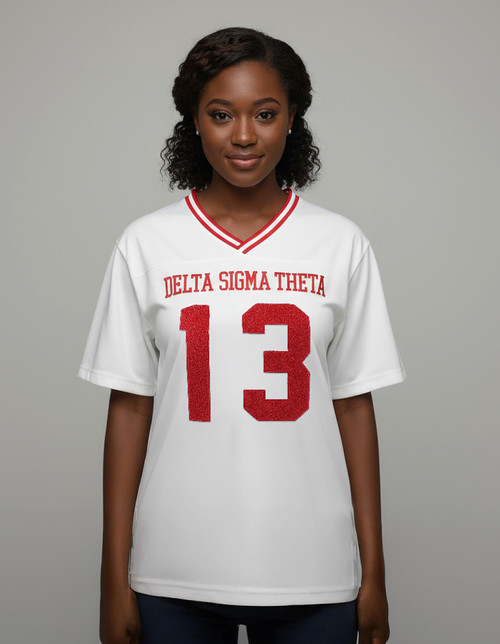 DST OVERSIZED CHENILLE FOOTBALL JERSEY TEE_IVORY DST OVERSIZED CHENILLE FOOTBALL JERSEY TEE_IVORY