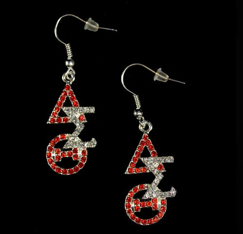 DST Crystal Overlap Letters Earrings(BCAM)