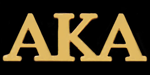 Jewelry:  3  Letter AKA Lapel  Pin ( Gold) (FS) Jewelry:  3  Letter AKA Lapel  Pin ( Gold) (FS)