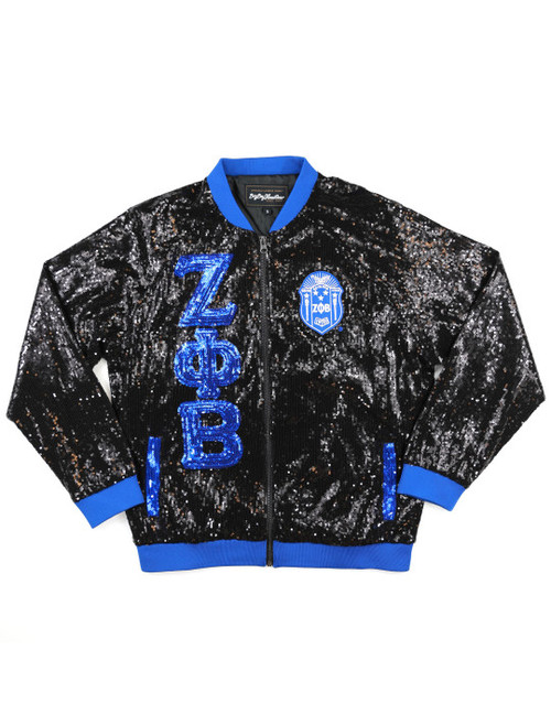 ZPB SEQUIN JACKET_BLACK  ( LARGE ONLY)
