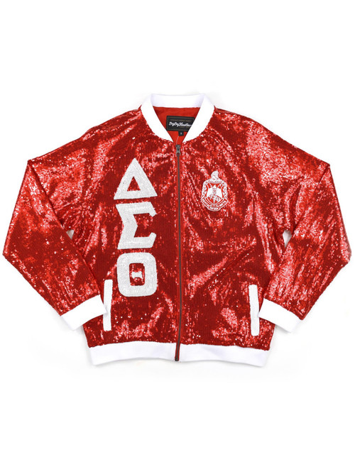 DST RED  SEQUIN JACKET 