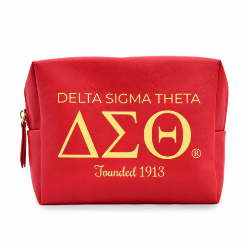 Delta Sigma Theta Makeup Bag- Brand Focus Design