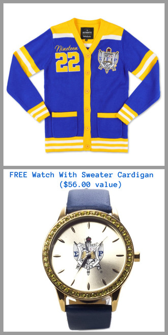SGRHO  WOOL SWEATER CARDIGAN + FREE SGRho WATCH
