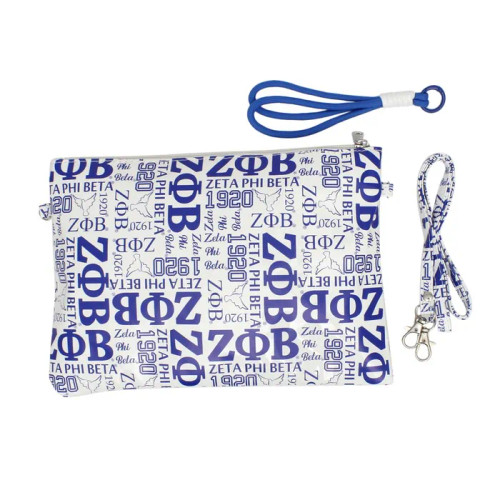 ZPB Sorority Pride Graphic Print Wristlet Pouch
